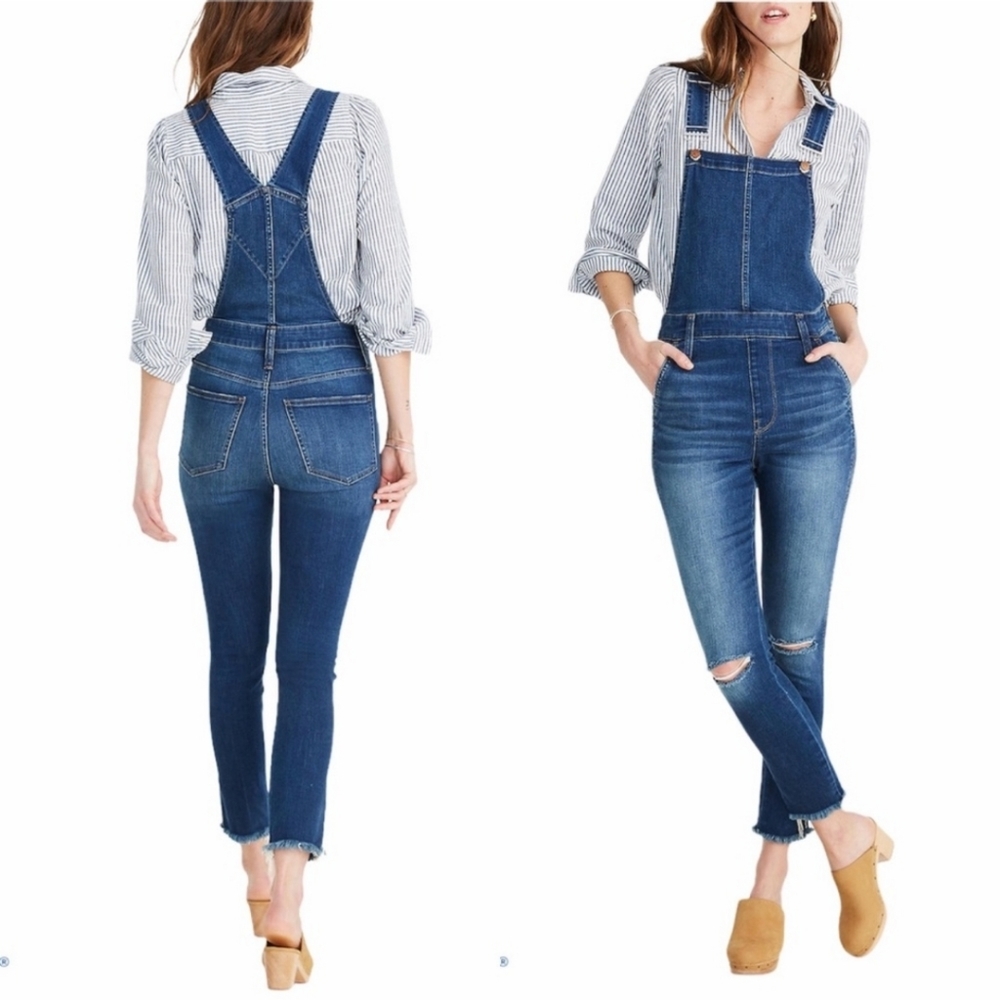 MADEWELL Roadtripper Long Overalls in Brodie Wash